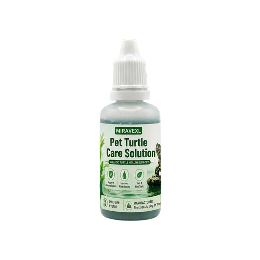 MIRAVEXL Pet Turtle Care Solution Aquarium Water Conditioner Aquatic Turtle Health SupportImproves Water Quality Safe Non Toxic Oasis Select 1PC
