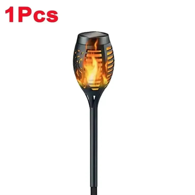12 LED Solar Flame Torch Light | Waterproof Garden Path Lamp