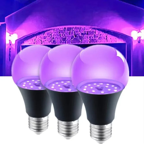 12W UV Black Light Bulb E27 – Party, Halloween & Décor UV LED Light Bulb Oasis Select