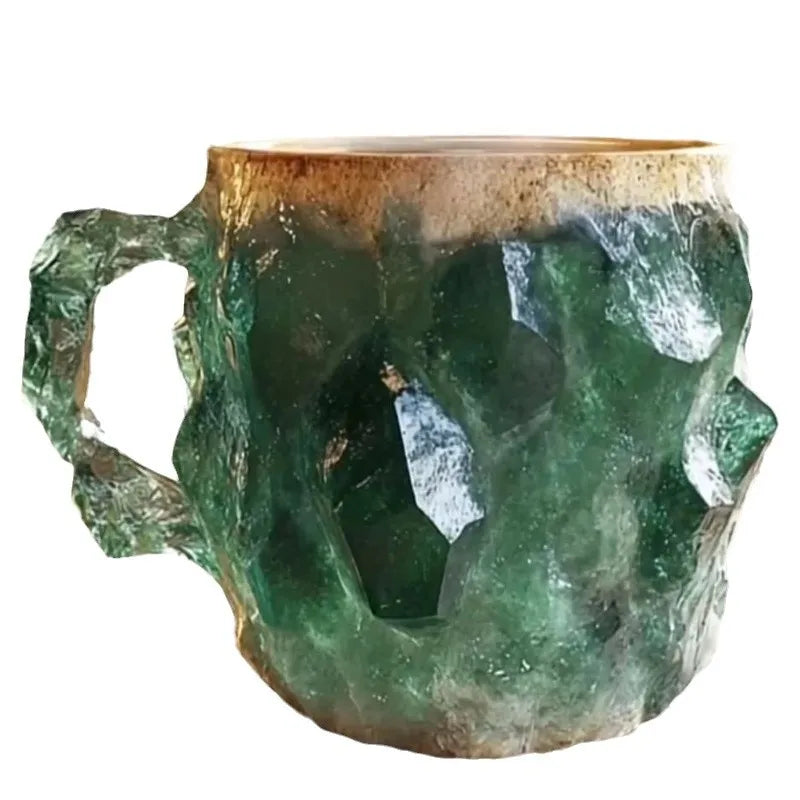 Fashionable Mineral Crystal Coffee Mugs, Imitation Resin Cups for Tea Coffee, Ideal for Christmas Gift Oasis Select