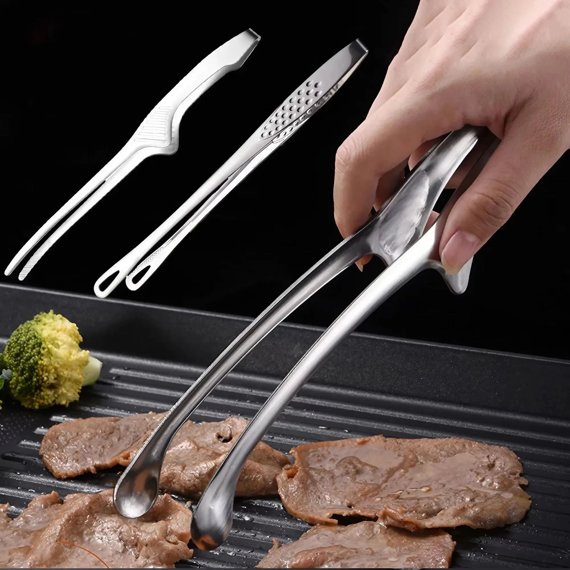 304 Stainless Steel Food Tongs – Long Handle BBQ & Kitchen Kitchen Tongs Oasis Select