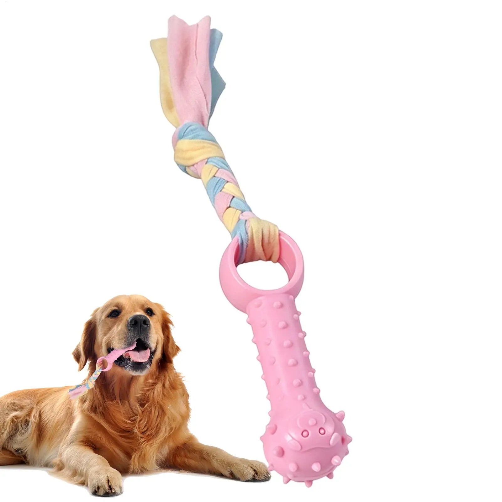 1PC Pet Dog Chew Toys Teeth Cleaning Chew Toys Dog Rubber Toothbrush Cleaner Stick Chew Toys For Training Pet supplies Oasis Select Random color