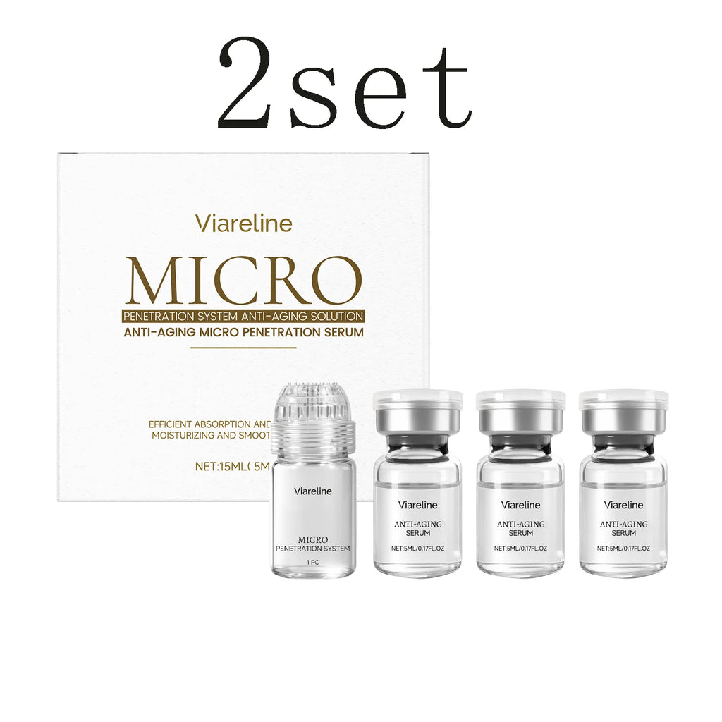 VIARELINE Facial Roller Kit – Hydrating Serum Set All Skin Face Serum Roller Set Oasis Select 2set