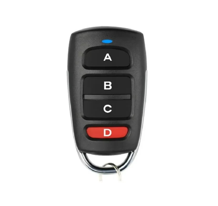 10/5pcs Wireless RF 433mhz Remote Control Copy Code Garage Door Gate Duplicator 433 Mhz Key Remote Opener Oasis Select 1PC ABCD Key