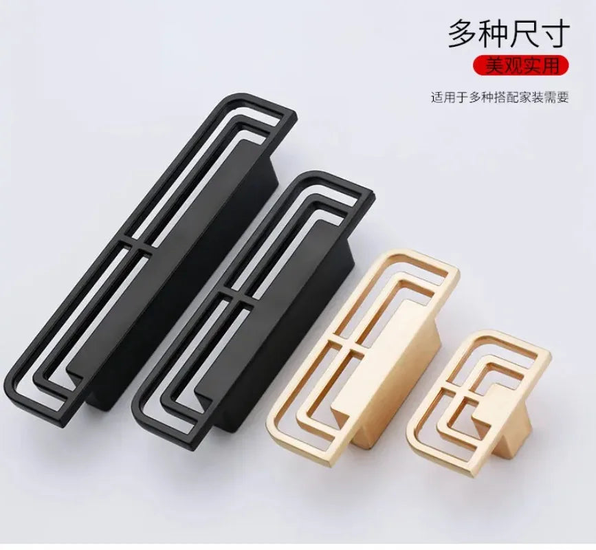 Classical Kitchen Cabinet Storage Handles Solid Dressers Brass Gold Vintage Cabinet Door knobs Furniture Drawer Pulls Hardwa Oasis Select