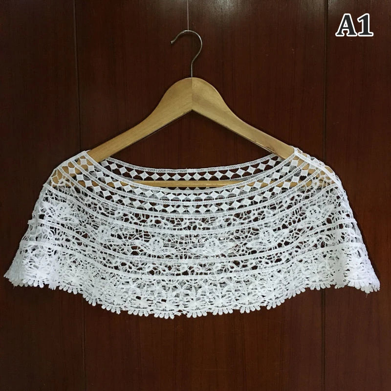 Women Knit Hollow Out Shawl Wrap Wedding Bridal Evening Dress Lace Shawl Wedding Sunflower Lace Scarf Shrug Cape Poncho Oasis Select A1