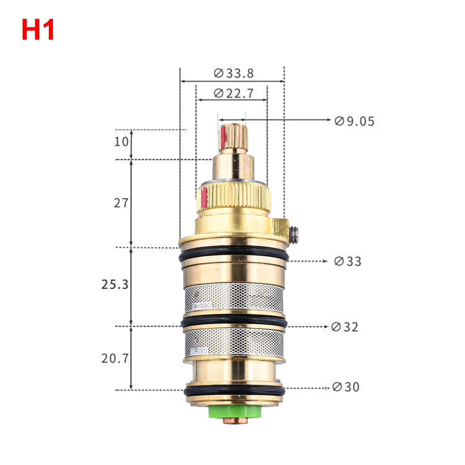 Exceptional Quality Thermostatic Valve Faucet Built-in Thermostats Safety Override Knob Solid Brass Construction Oasis Select