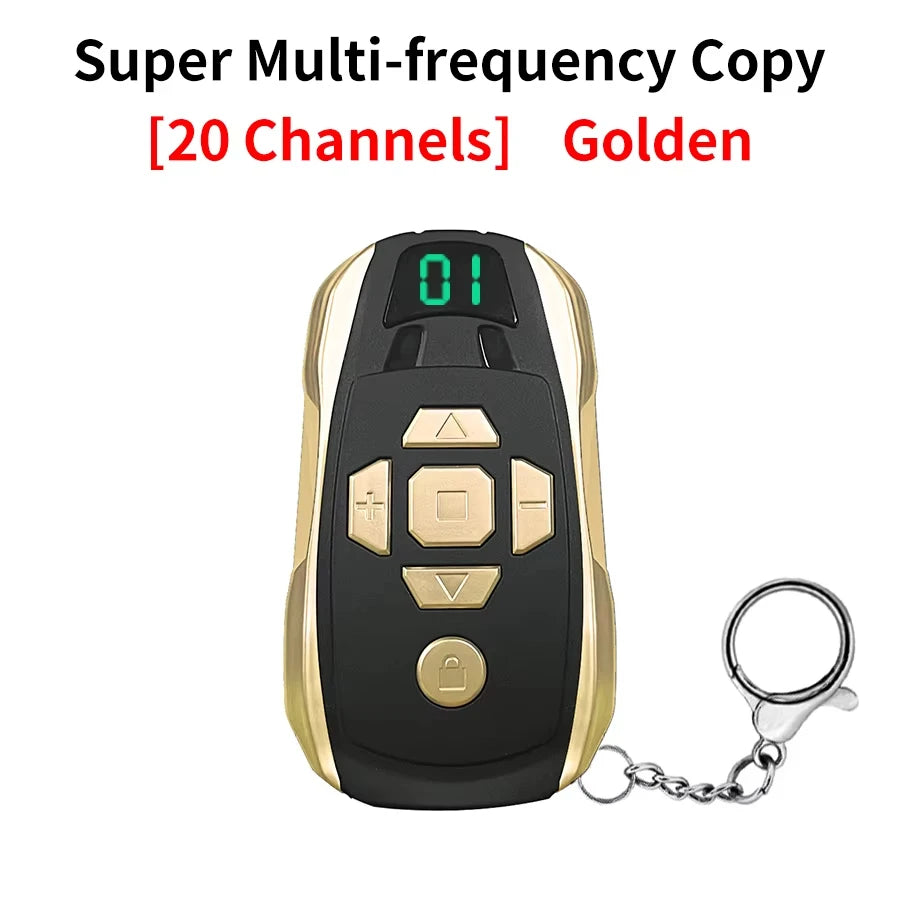 20-Channel Universal Garage Door Remote Duplicator 300–915MHz Remote Duplicator Oasis Select Golden