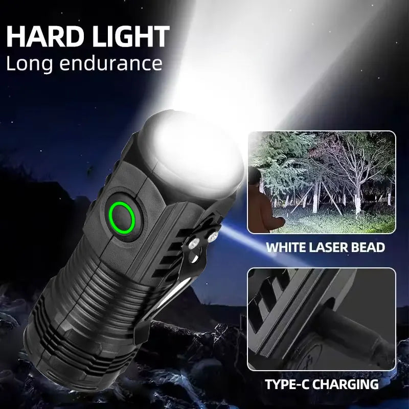 ESMARTER Mini Tactical Flashlight | 450LM Rechargeable LED Torch