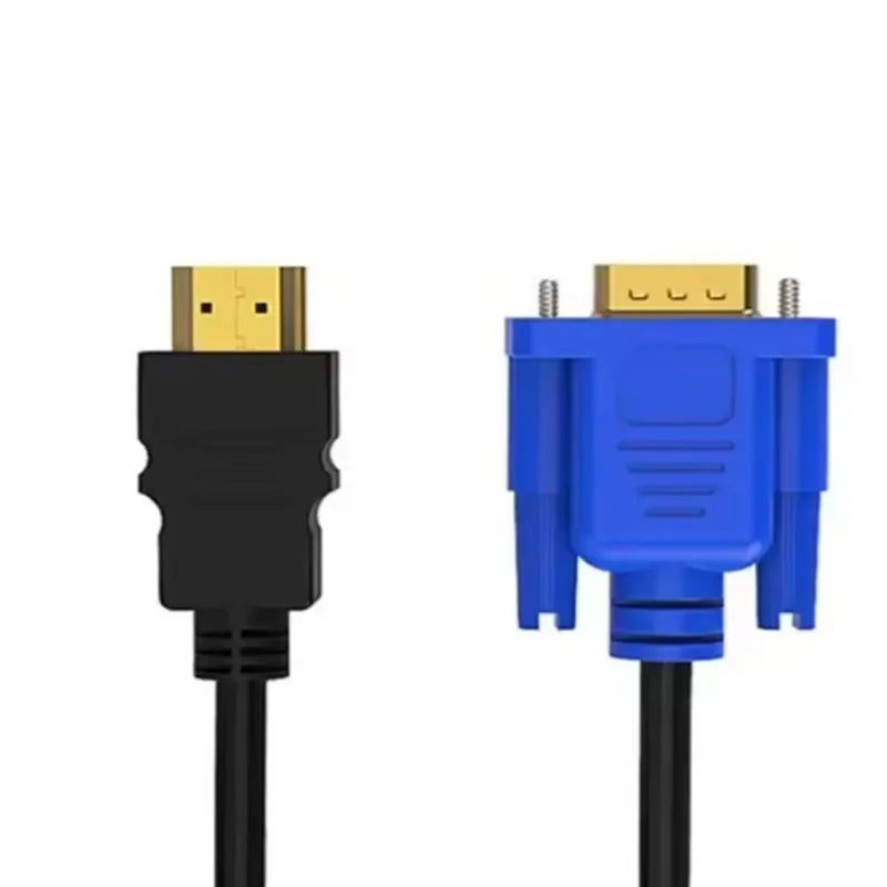 1.5m HDMI Video Connector Male to Male HDMI-Compatible To VGA Converter AV Adapter Cord Display Output For PC HDTV Cable Oasis Select