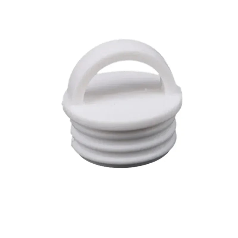 2pc White Mop Bucket Drain Stopper Round Bucket Scupper Drain Holes Plugs with handle Outfall Cover For Bathroom Kitchen Tools Oasis Select