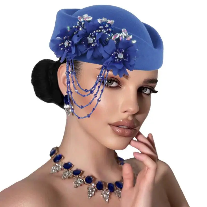 Women's British Retro Beret | 3D Floral Vintage Hat