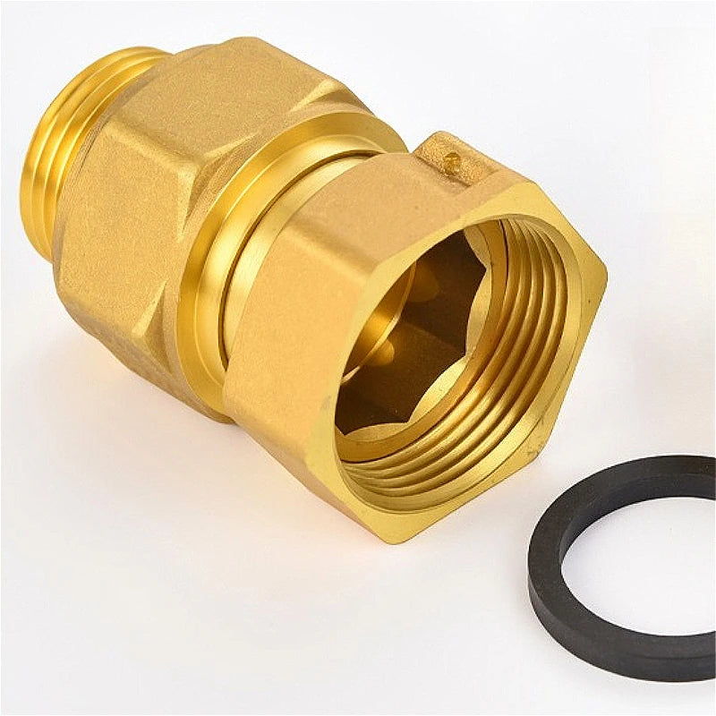 Brass Check Valve Union Fitting One-Way One-Way Water Meter Check Valve Female and Male Threaded Reverse Expandable Copper Oasis Select