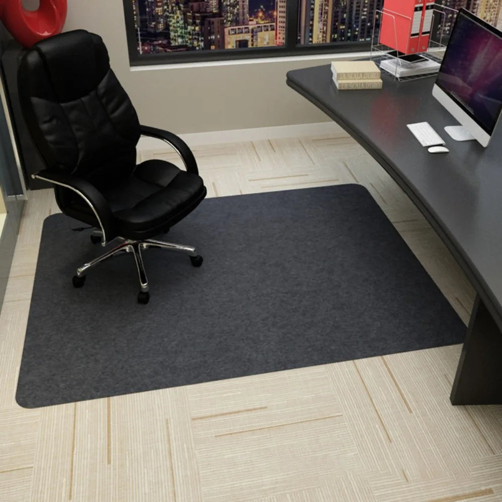 Simple Non Adhesive Office Chair Mat Self-adhesive Anti Slip Rolling Wheelchair Carpet Wooden Floor Protection Pad Home Office Oasis Select 90x120cm