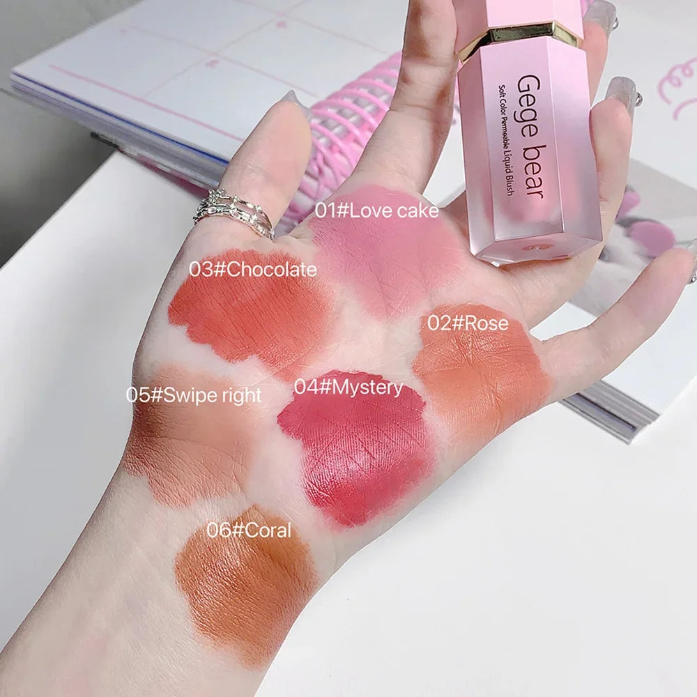 SAKSRAAR Liquid Blush Cream – 6 Velvet Matte Shades