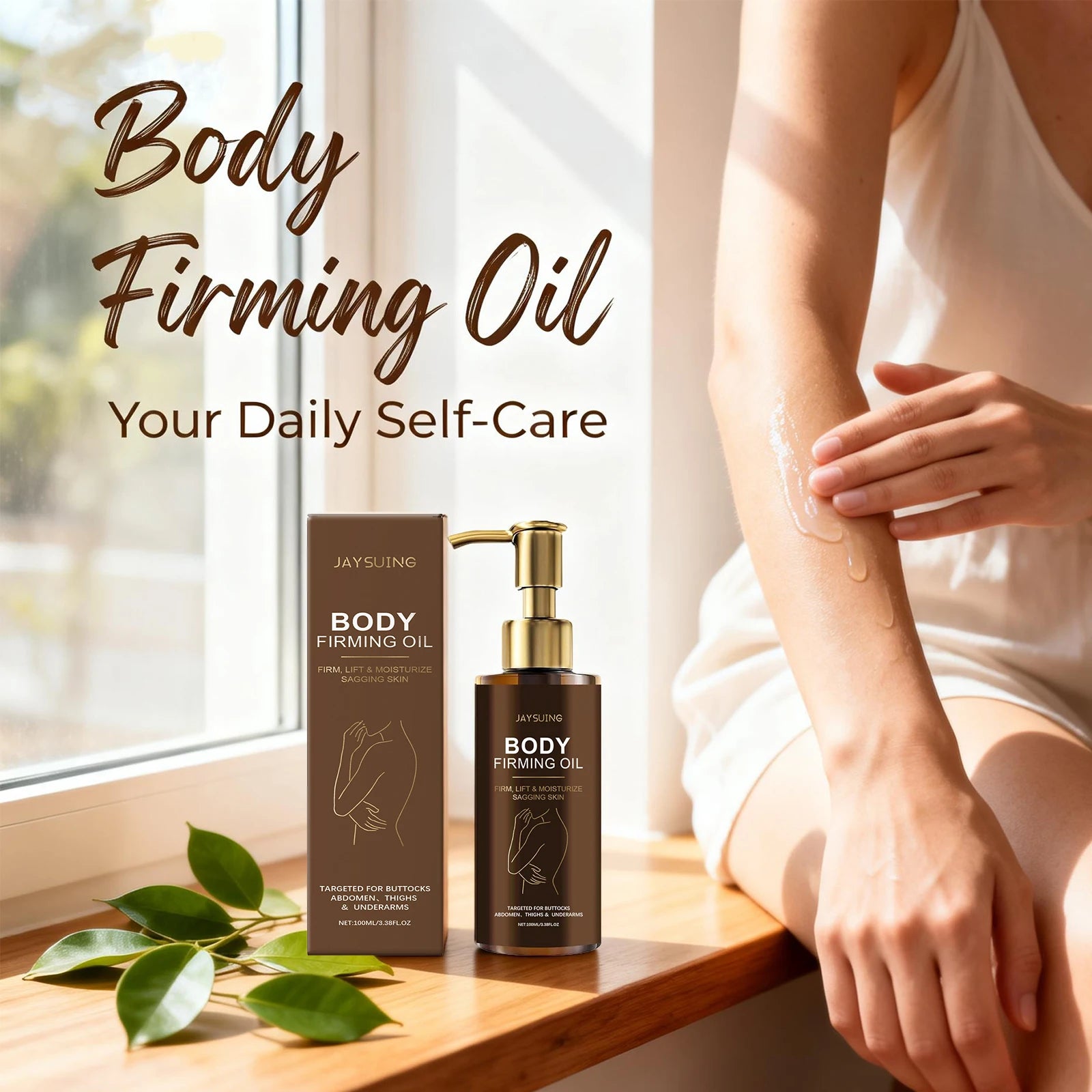 Body Firming Oil for Buttocks Abdomen Thighs Firming Lifting Skin Improve Sagging Reduce Dryness Brightening Smoothing Skin Care Oasis Select