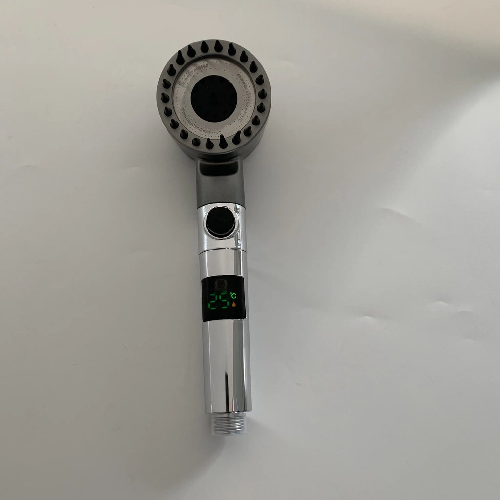 3 Modes Temperature Display Large Shower Head High Pressure Portable Filter Rainfall Faucet Tap Bathroom Innovative Accessories Oasis Select GCB Shower
