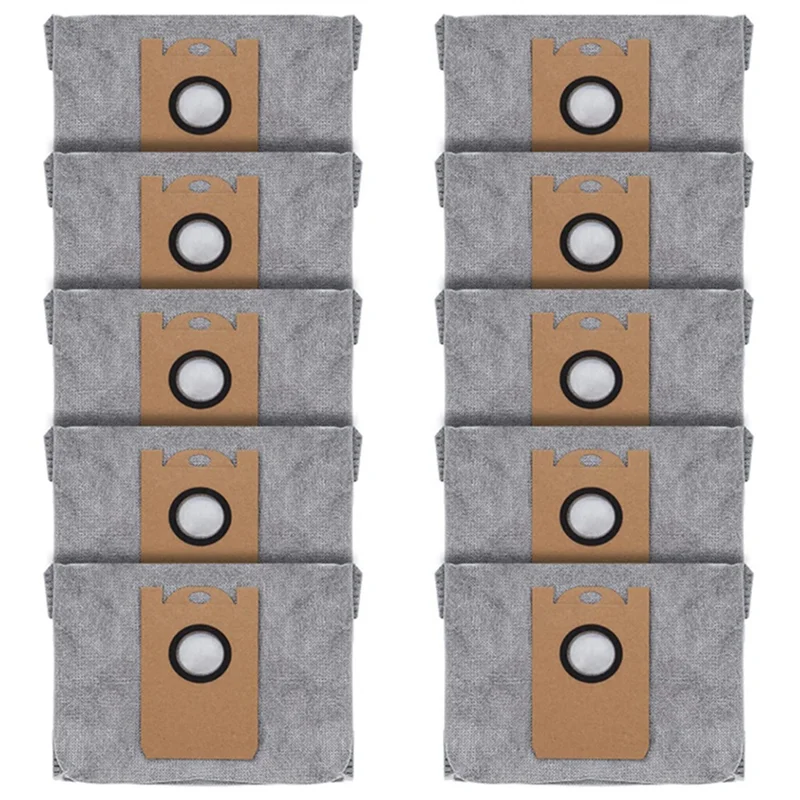 10 Pcs Dust Bags for RoboVac L35 Hybrid LR30 Hybrid LR20 Auto-Empty Station, with Activated Carbon Fabric Oasis Select Default Title