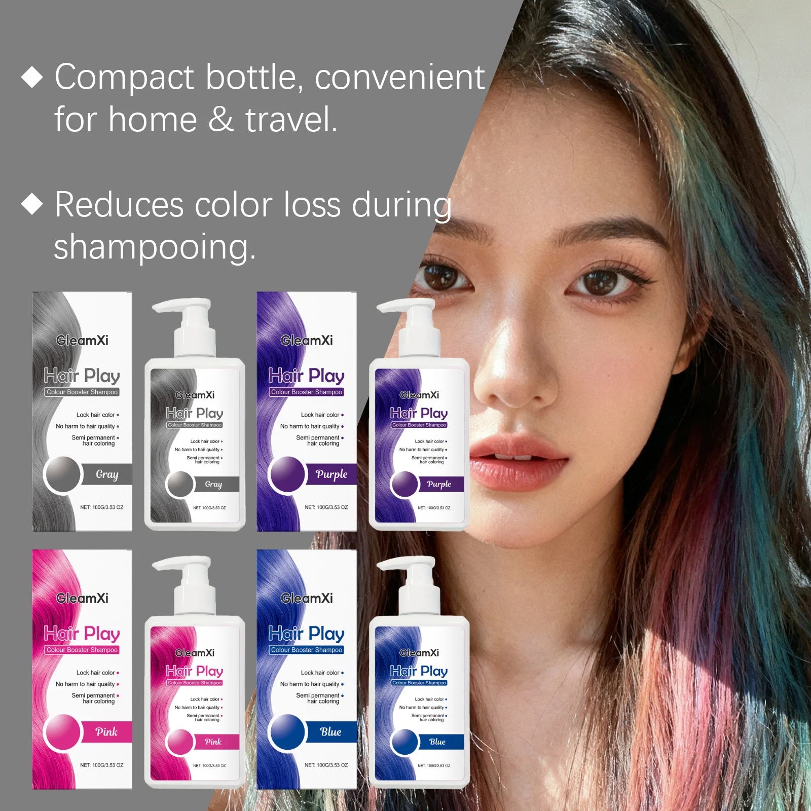 Hair Coloring Shampoo Color Enhance Hair Dye Protection Fade Yellow After Bleach Hair Non-Irritating Fixing Hair Dye Shampoo Oasis Select