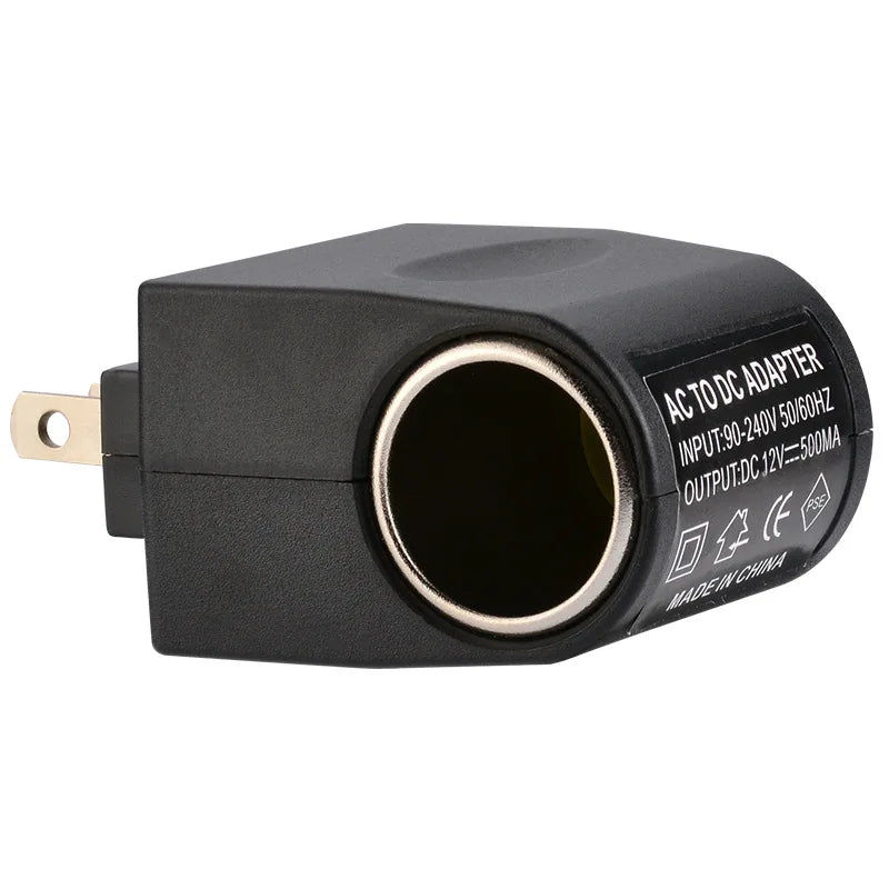 AC 220V To DC 12V 0.5A 1A Car Power Cigarette Lighter Adapter EU US Plug Converter Wall Power Socket Plug Adapter Auto Converter Oasis Select