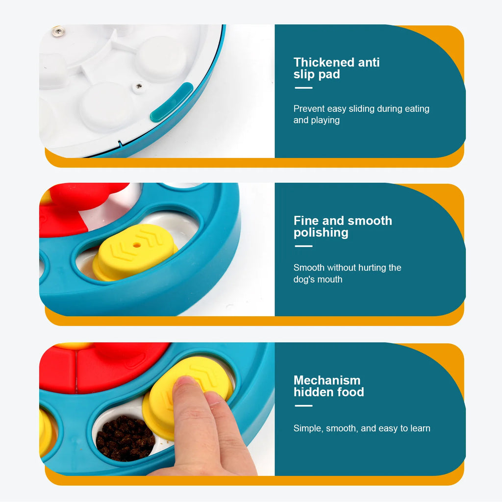 New Pet Toy Rotating Feeding Toy, Slow Food Bowl, Dog Turntable, Chewy Training, and Educational Dog Toy Oasis Select