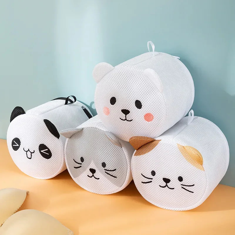 Machine-wash Special Home Use Polyester Anti-deformation Bra Mesh Bags Laundry Brassiere Bag Cleaning Underwear Sock Cartoon Oasis Select