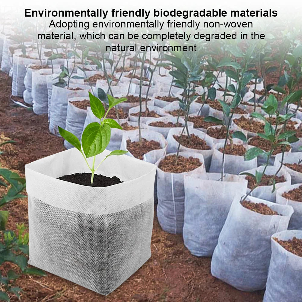 Biodegradable Non-Woven Seed Nursery Bags – Plant Grow Bags Seed Nursery Bags Oasis Select