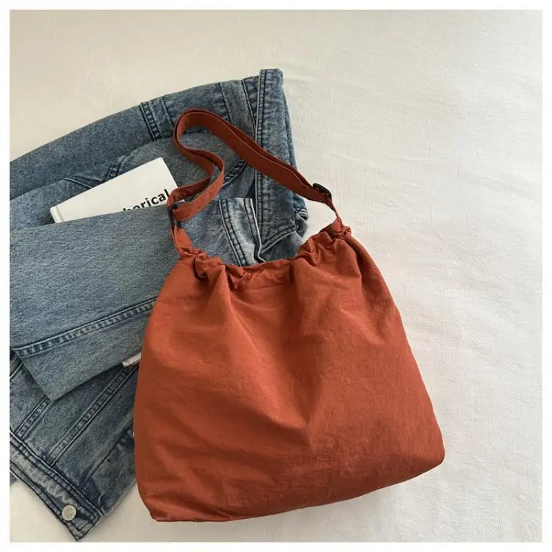 1PC Large Capacity Versatile Shoulder Bag For Women's Summer Popular Lightweight Crossbody Bag Minimalist Tote Handbag Oasis Select