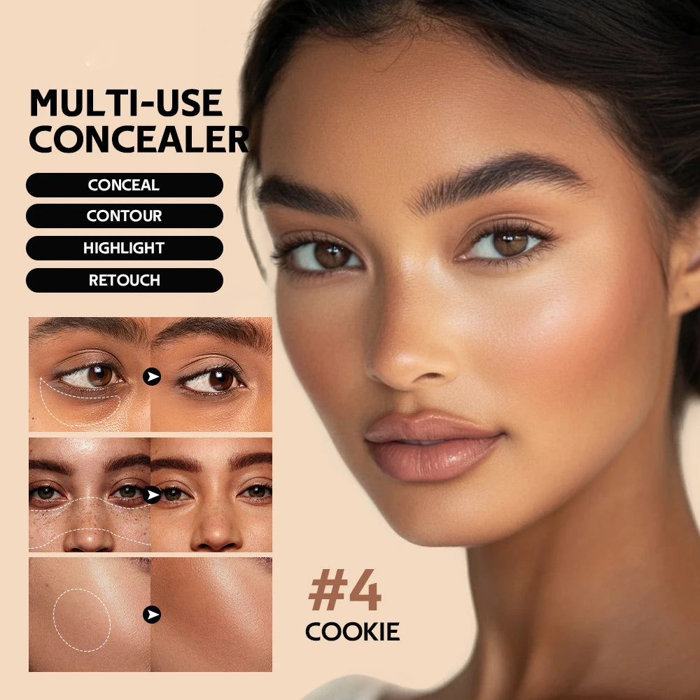 Multi-Use Foundation Long-lasting Matte Waterproof Oil Hight Full Coverage Highlight and Retouch Face Makeup for Women Lakerain Oasis Select