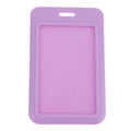 New Sale 1Pc Two-Sided Credit Card Cover Hard Plastic Badge Holders With Slot For Event Staff Tag ID Card Holder Pass Strap Oasis Select Purple