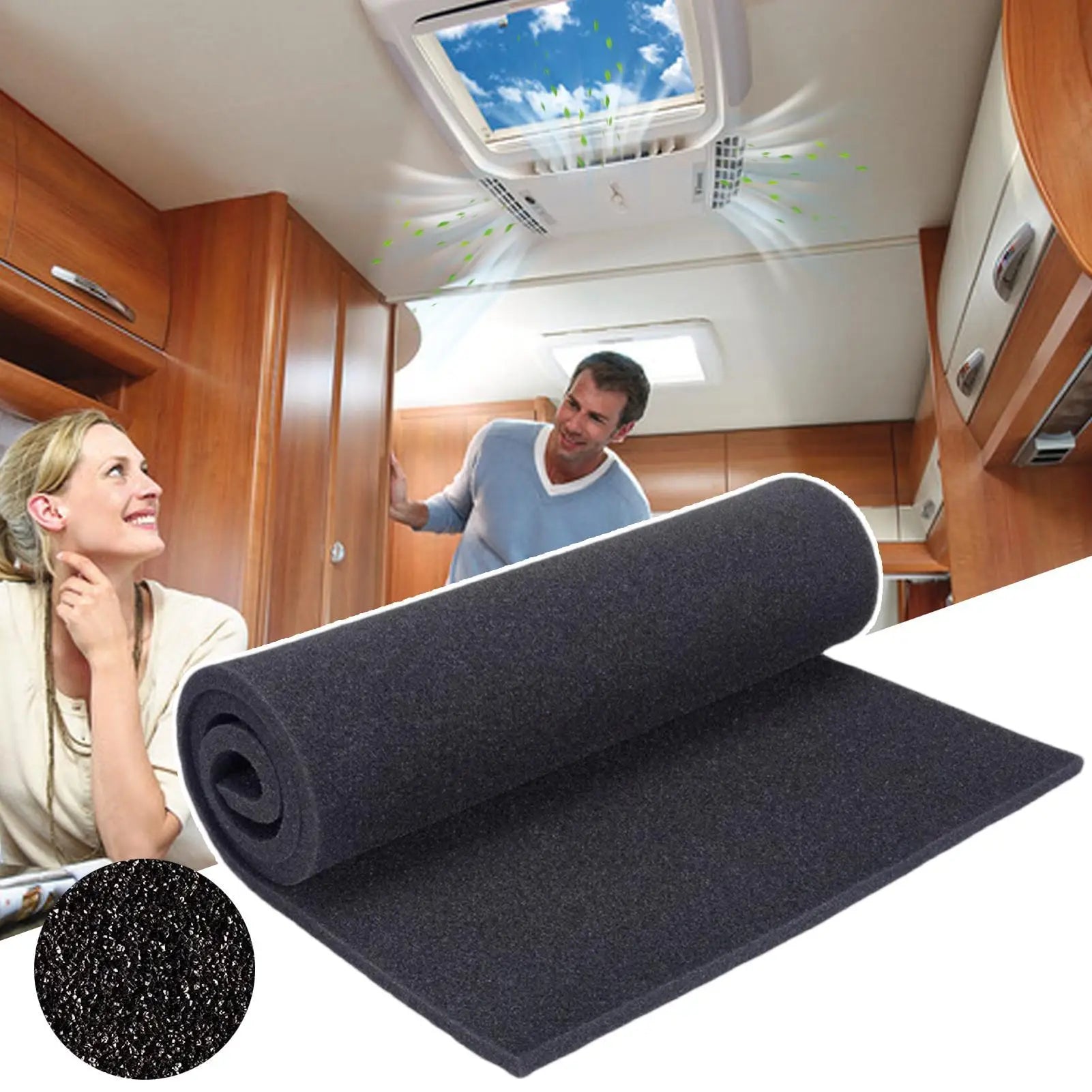 High Density Car Air Conditioner Activated Carbon Foam Filter Purifier Universal Water Filter Sheet Cooker Hood Extractor Filter Oasis Select