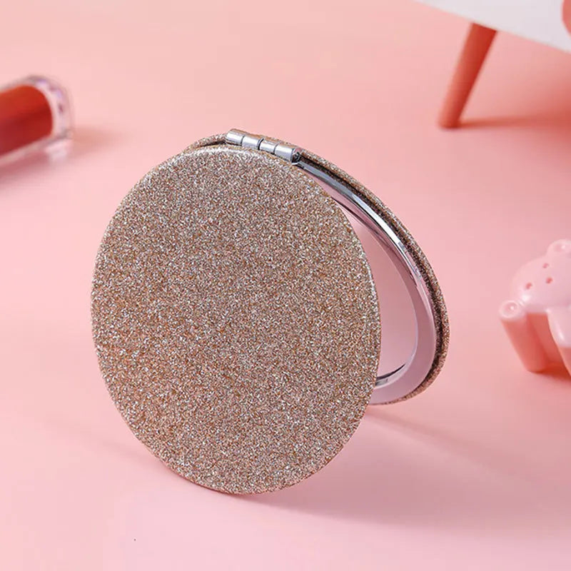 Folding Double-Sided Compact Pocket Mirror for Travel & Purse