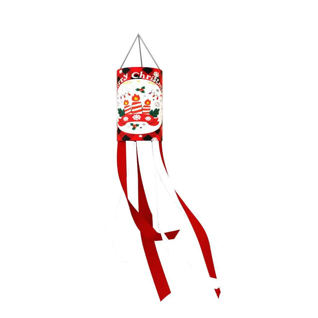 Christmas Wind Tunnel Flags Courtyard Gardens Outdoor Decorative Wind Chimes Wind Bags Hanging Flags Oasis Select 06 one meter