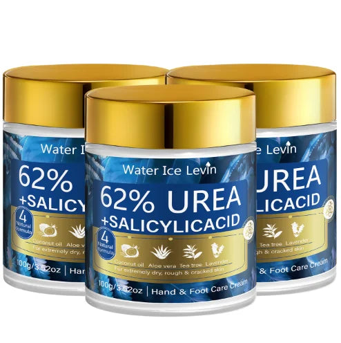 Urea & Salicylic Acid Hand & Foot Cream - Natural Formula, Moisturizing for Extremely Dry Rough Skin Oasis Select YELLOW 100g