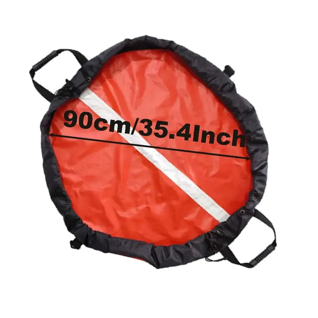 Waterproof Swimming Wetsuit Change Mat Beach Clothes Changing Carrying Bag With Handle Shoulder Straps for Surfing Kayak Oasis Select 90cm Diving Flag