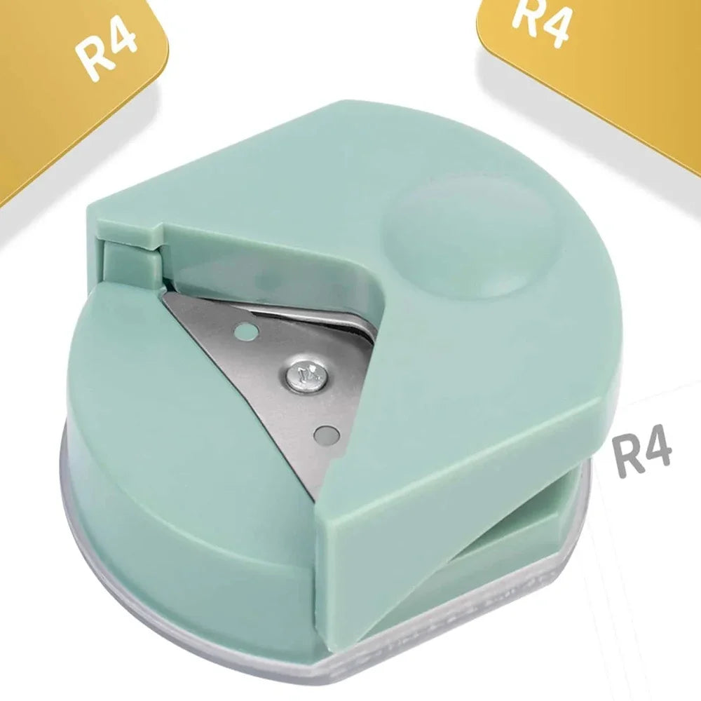 4mm Radius Corner Rounder Punch Paper Corner Rounder Paper Hole Cutter for Photo Paper,Black Oasis Select Green-1Pcs