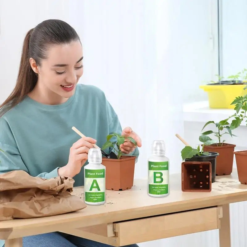 Fertilizer A and B Hydroponic Garden Plant Food Plant Fertilizer For Flowers Vegetables Grass Nutrients Hydroponic Nutrients Oasis Select