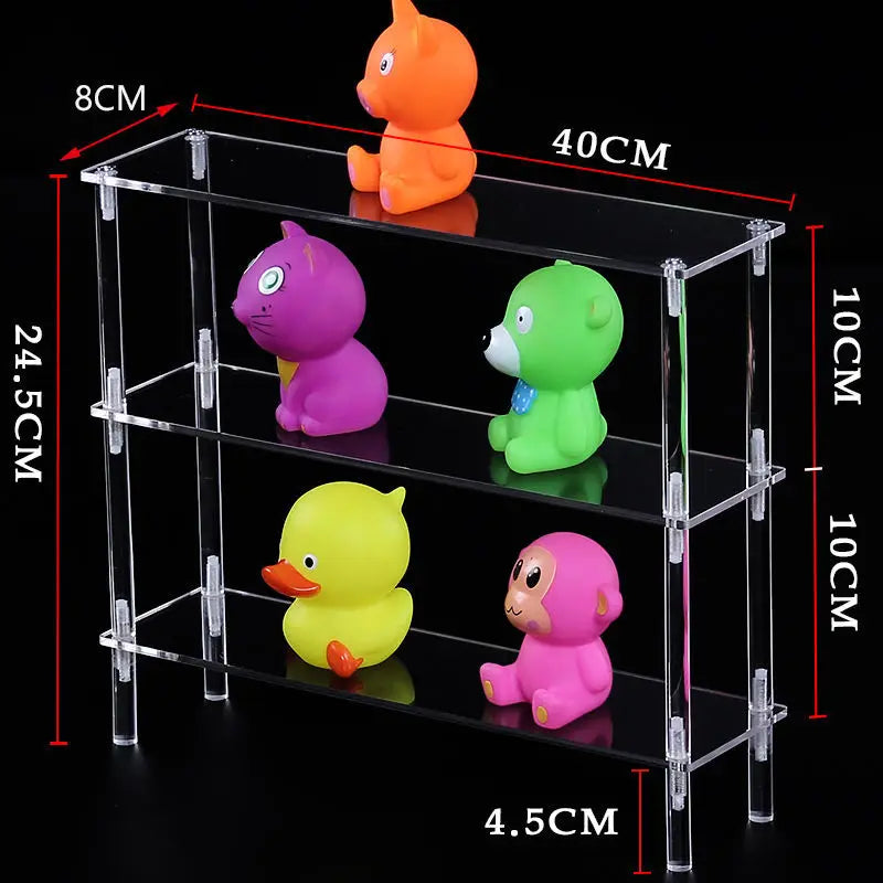 4-Tier Acrylic Display Shelf for Figures, Jewelry & Collectibles