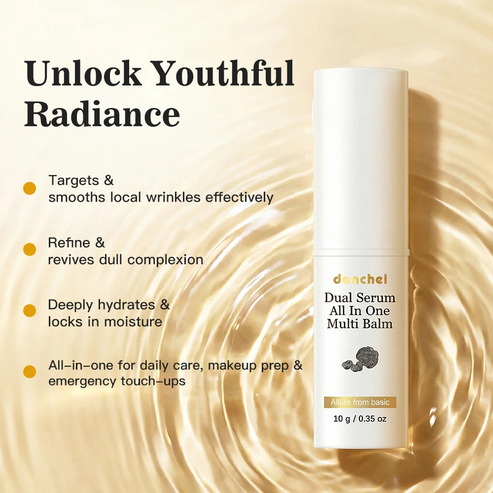 Vegan Collagen & Vitamin C Multi Balm Stick 3-in-1 Moisturizing Hydrating Soothes Dry Patches Serum Stick Radiant Finish Skincar Oasis Select