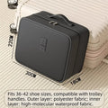 Upgraded Multi-layer Travel Shoe Bag Zipper Sturdy Sneakers Storage Bag Waterproof Portable Storage Box Store 4 Pairs of Shoes Oasis Select Black