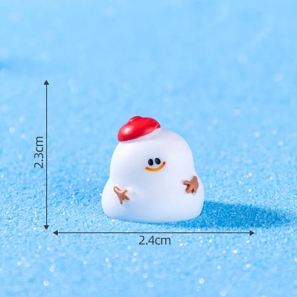 Mini Christmas Resin Ornament – Santa, Snowman & Holiday Décor