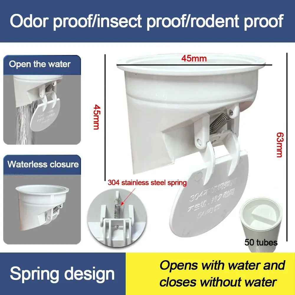 Anti-leak Toilet Flange Ring Automatic Closing Floor Outlet Closestool Sealing Bowl Outlet Spill Sealing Odor-resistant Oasis Select