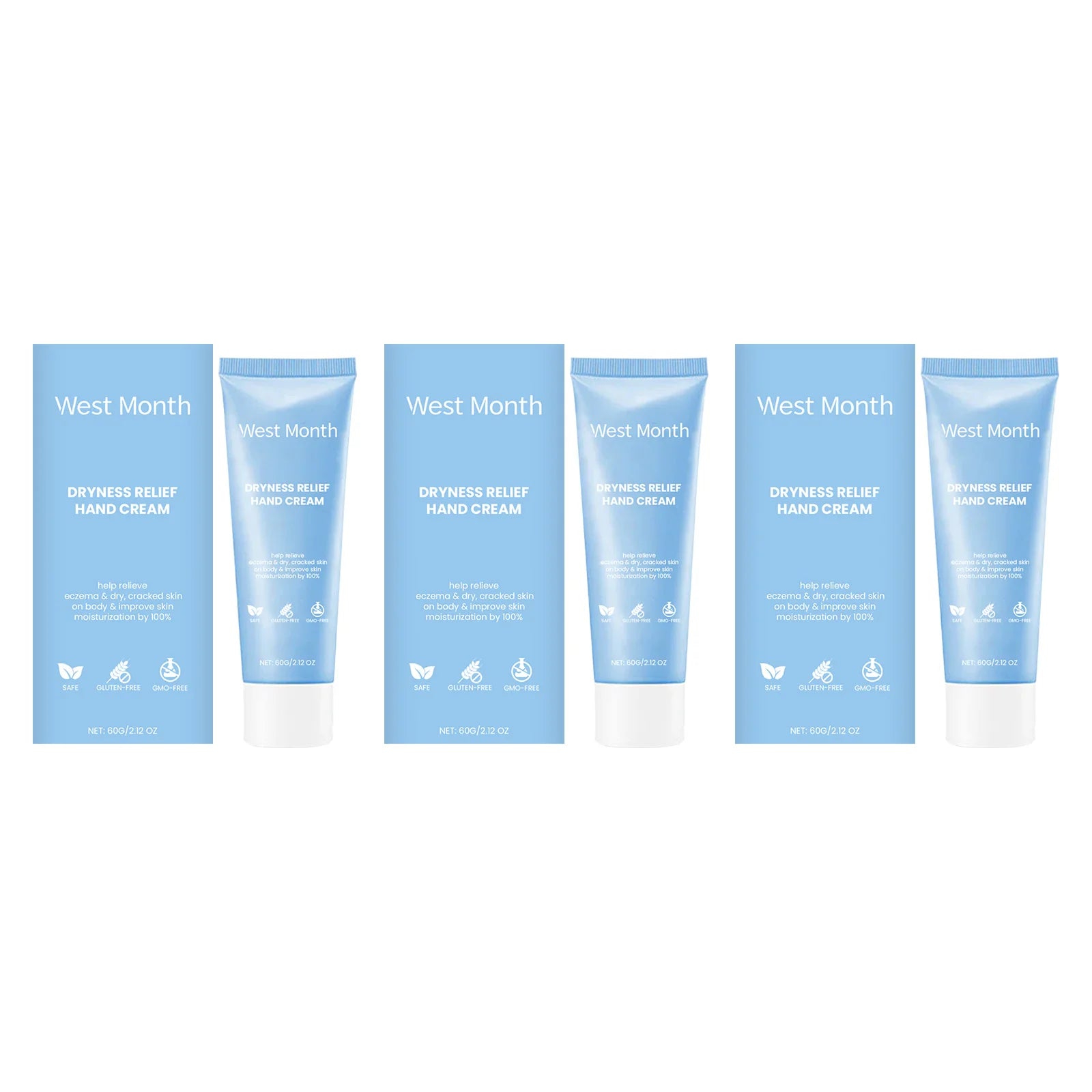 Hand Cream Dryness Relief Anti Cracked Improve Rough Skin Soften Hand Lotion Moisturizing Brightening Smooth Winter Hand Care ﻿ Oasis Select 3 X 60g boxed
