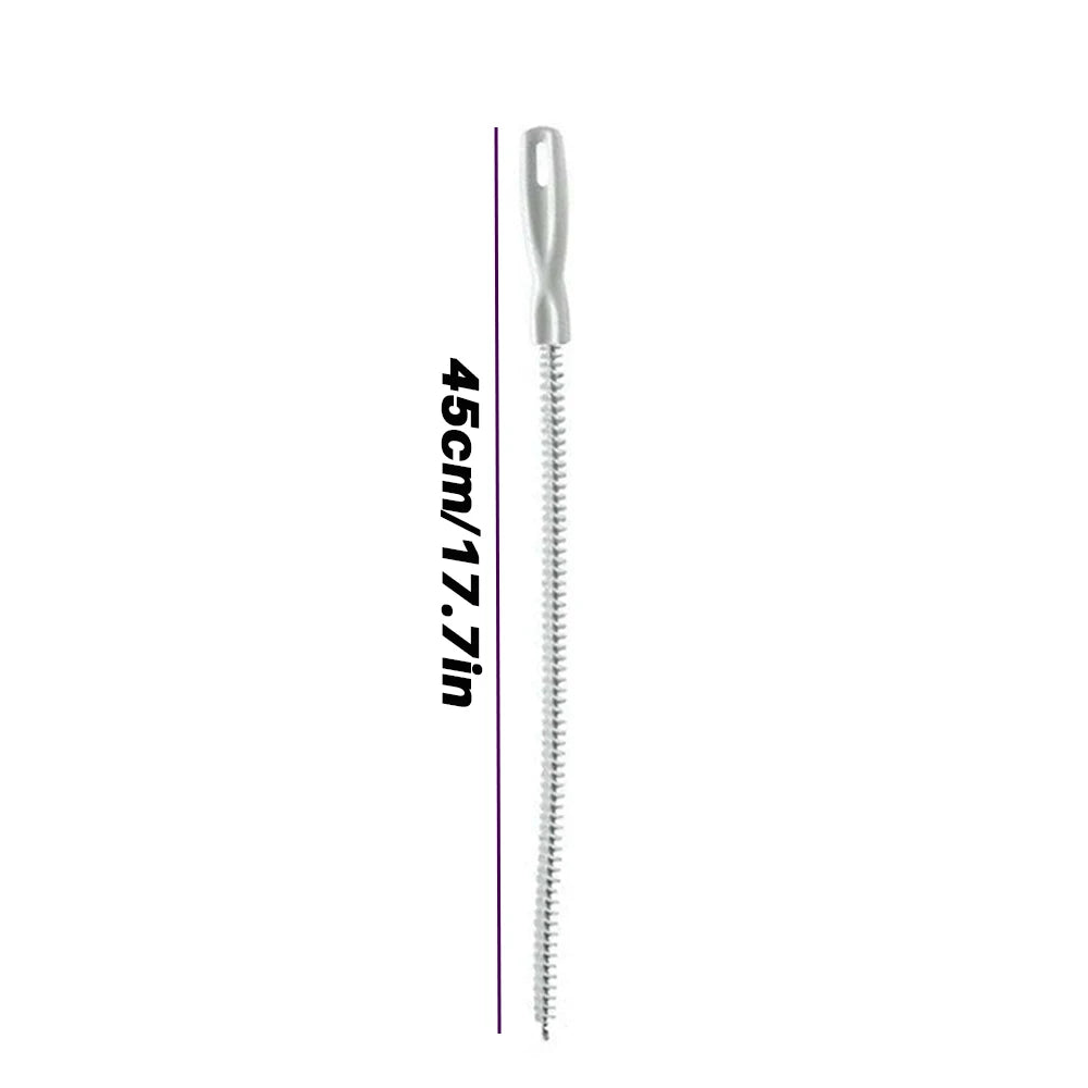 1-3pcs flexible drain hair removers, pipe hair cleaning, drain cleaning brushes, 45/60 cm, toilet unclogging, blockage removal Oasis Select 45cm 1pc