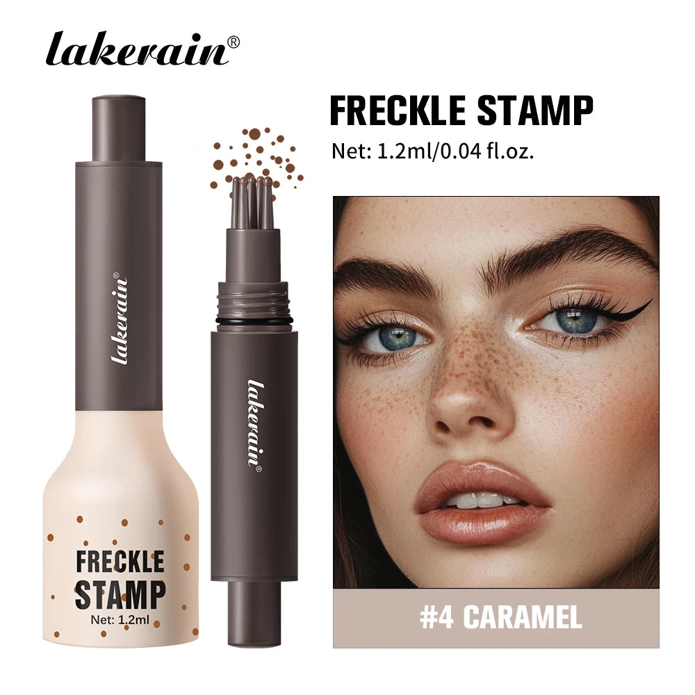 Waterproof Freckle Stamp Pen Liquid Air Cushion Five Point Head Natural Simulation Fake Spot Dot Makeup Tool Oasis Select 4Caramel