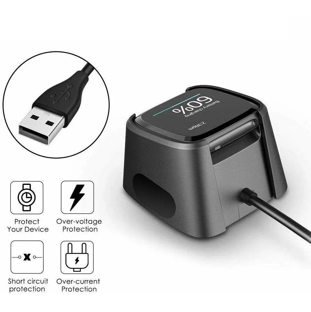 Charging Cable For Fitbit Versa / Versa Lite / Versa 2 Fast Charging Charging Dock Chargers Watch Charger Charger Dock Cradle Oasis Select