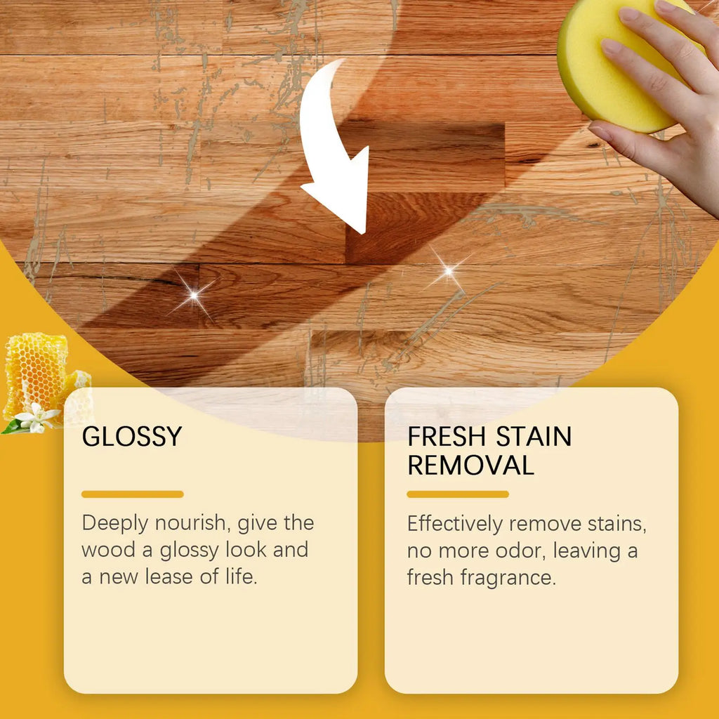 Beeswax Wood Polishing Spray 120ml Furniture Scratch Repair Floor Seasoning Wax Wood Care Shine Repair Beeswax Spray Furniture Oasis Select
