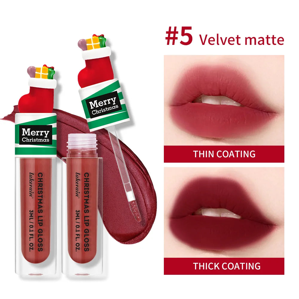 ibcccndc 5-Piece Jelly Lip Gloss Set – Hydrating & Long-Lasting Lip Gloss Set Oasis Select matte burgundy 5