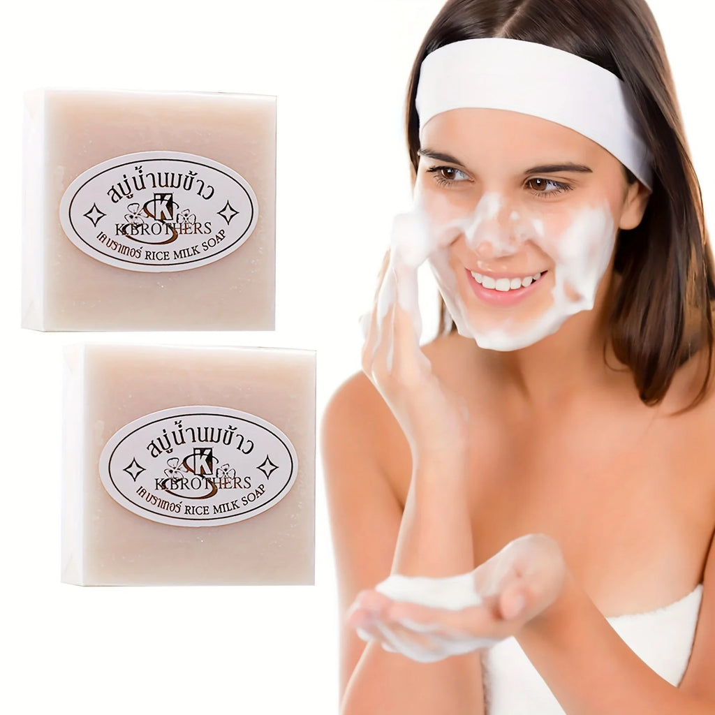 Milk & Rice Essential Oil Handmade Soap – Deep Cleansing 60g Handmade Soap Bar Oasis Select