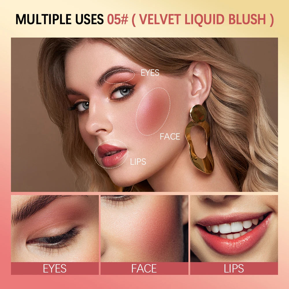 6pcs Face Makeup Set With Liquid Blush Highlight Contour Stick And Eyeshadow Palette Long Lasting Pigment Women Beauty Cosmetics Oasis Select